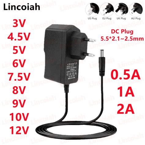 Ac 100v 240v Adapter Dc 3v 4 5v 5v 6v 7 5v 8v 9v 10v 12v 500ma 1a 2a