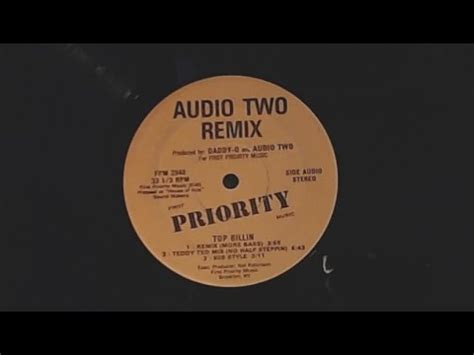 Audio Two Top Billin Remix More Bass 1987 First Priority Milk