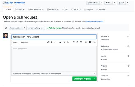1 Submitting Pull Requests It2045c Yahya Gilany