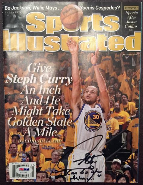 Lot Detail Stephen Curry Signed Sports Illustrated Magazine Psadna