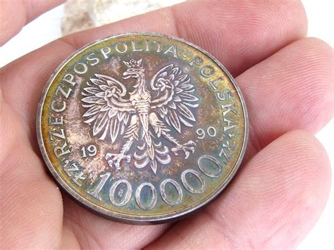 Poland Zlotych Zloty Silver Coin Beautifully Toned Estate