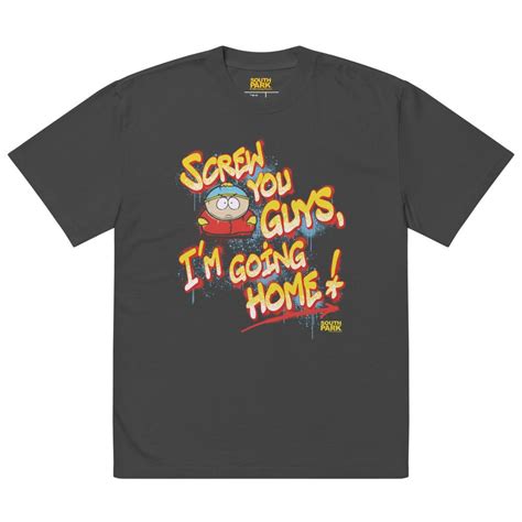 South Park Cartman Screw You Guys Graffiti Oversized T Shirt