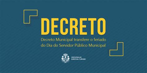 Decreto Municipal transfere o feriado do Dia do Servidor Público