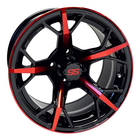 Tir Rx400 Br Rhox 14 Inch Red Black Golf Cart Wheel 1 Comp