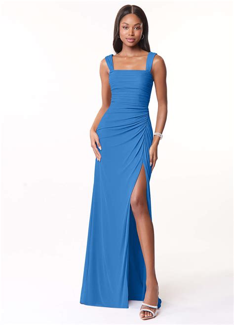 Azazie Jesaphine Blue Jay Bridesmaid Dresses Azazie Ca