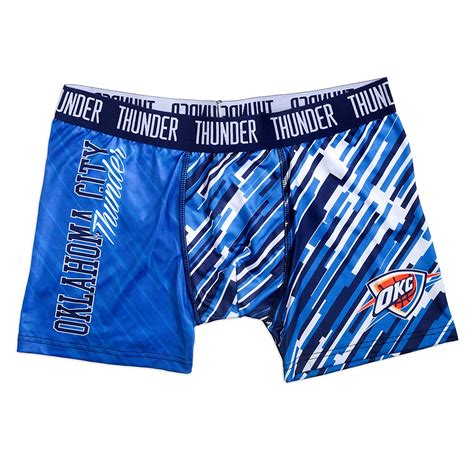 Klew Mens Nba Oklahoma City Thunder Wordmark Underwear Fanletic