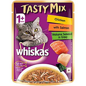 Buy Whiskas Tasty Mix Chicken With Salmon Wakame Seaweed Adult 1