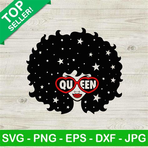 Black Queen Svg Afro Black Woman Svg Black History Svg