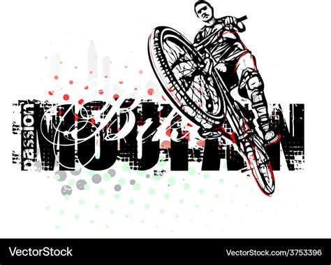 Mountain bike poster background Royalty Free Vector Image