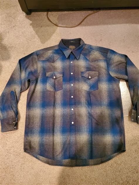 Pendleton Xl Shadow Plaid Canyon Shirt Gangster Homeboy Harley Davidson