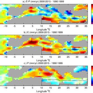 Difference Of Era Interim Annual Mean Surface Freshwater Flux And Its