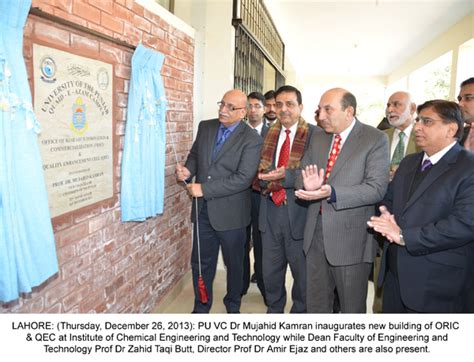 Pu Vc Inaugurates Newly Building Of Oric And Qec University Of The