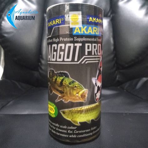 Jual Akari Maggot Pro Gram Pakan Arwana Louhan Magot Kering Bsf