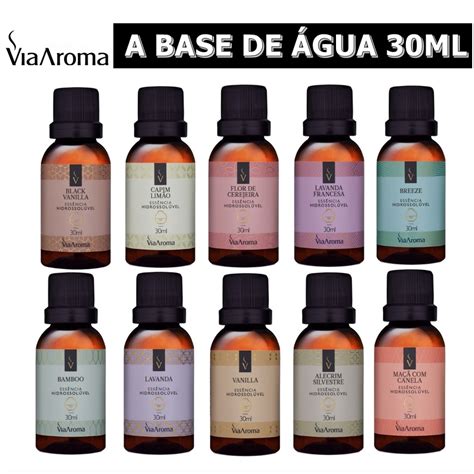 Essencias Hidrossoluveis Base Agua Via Aroma 30ml Para Umidificador