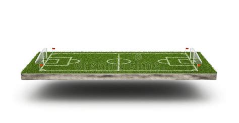 Green Grass 3d Soccer Field And Football Field Background Football Stadium Game 3d Object Area