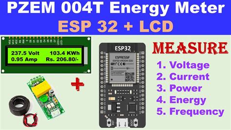 ESP32 PZEM 004T LCD Energy Monitor Pzem 004t Esp32 Pzem 004t