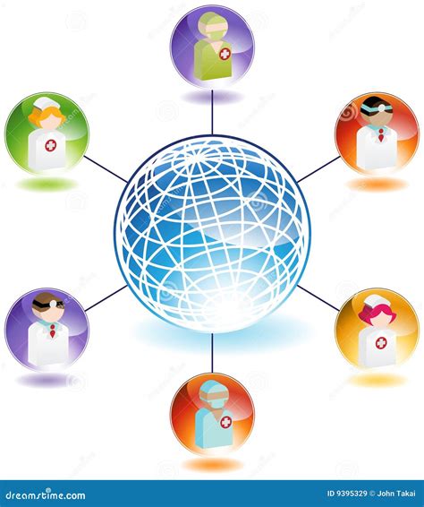 Global Medical Professionals Stock Vector - Illustration of sphere