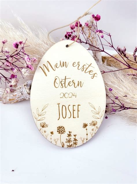 Holzanh Nger Mein Erstes Ostern Blumenwiese F R Kinder