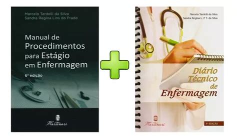 Kit Diário Técnico Manual Procedimentos Estágio Enfermagem