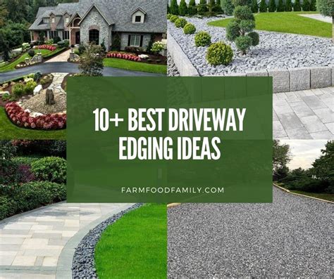10+ Cheap Driveway Edging Concepts & Designs (Gravel, Asphalt,..) - The
