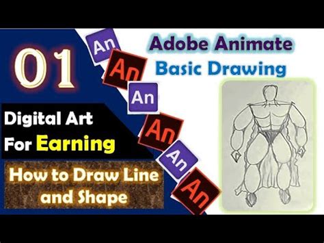 Adobe Animate Basic Drawing Part Ii How To Draw Line And Shape Ii