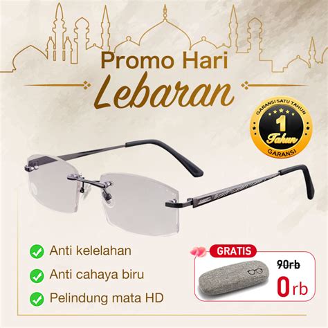 Jual HW Kacamata Baca Plus Pria Original Kacamata Superior Rimless