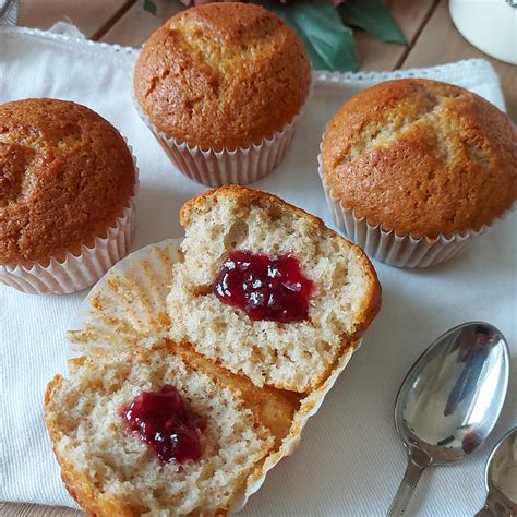 Muffin Tortina Integrale Con Marmellata Dolce Ripieno Cucinare Come