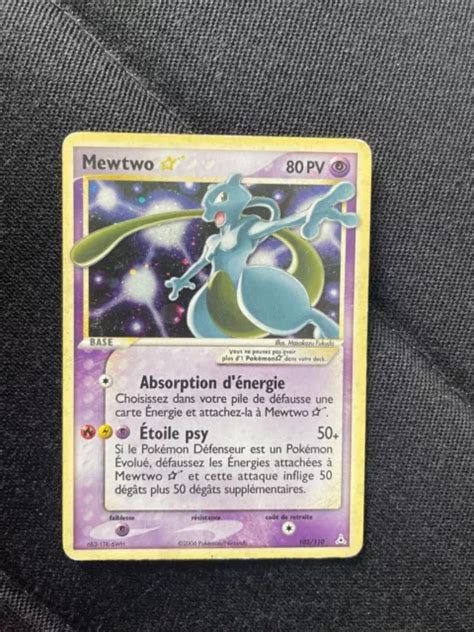 CARTE POKÉMON MEWTWO Star 103 110 Ex Fantôme Holon Bloc EX Français EUR