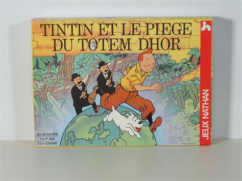 Hergé jeu Tintin et le piège du Totem Dhor de 1993 bien complet ede