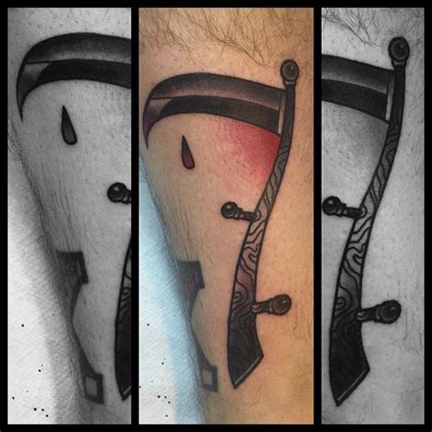 Traditional Scythe Tattoo