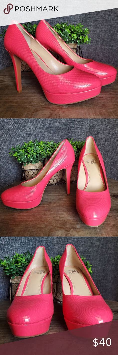 Gianni Bini Hot Pink Platform Heels Round Toe Pink Platform Heels