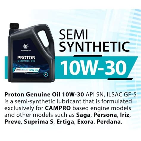 Proton Petronas Syntium Se W Semi Synthetic Sn Cf Engine Oil