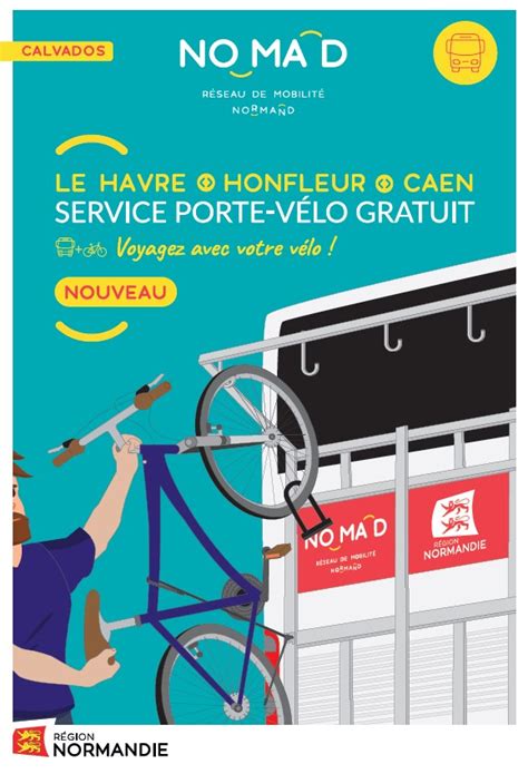 Service Porte Vélo gratuit sur la ligne 122 Caen Honfleur Le Havre