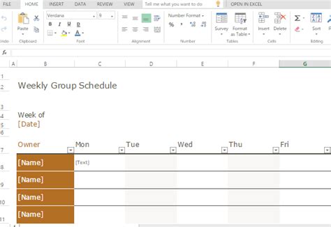 Project Work Schedule Template | Classles Democracy