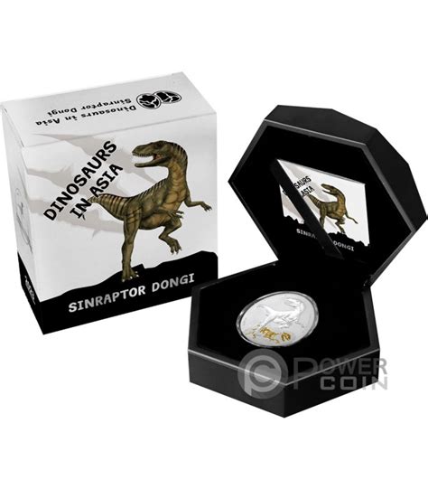 SINRAPTOR DONGI Dinosaurs in Asia 1 Oz Silber Münze 2 Samoa 2023