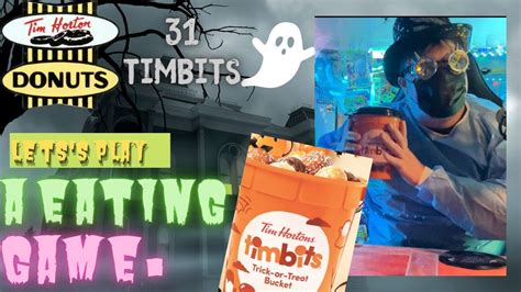 Tim Hortons Trick Or Treat Bucket 39 Timbits Donuts Youtube