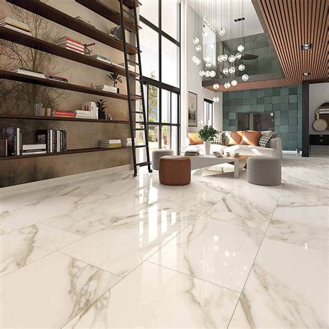 Pavimento Effetto Marmo Pure Marble Calacatta Vena Oro