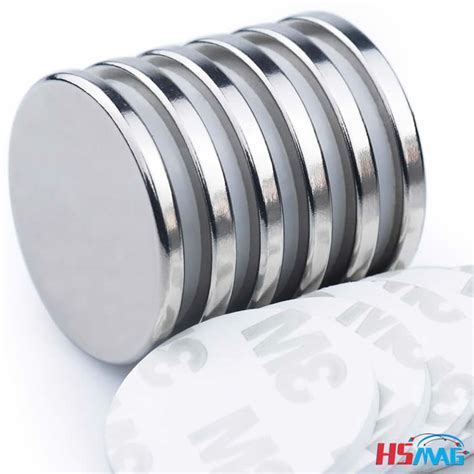 Powerful Neodymium Disc Magnets With Double Sided Adhesive Magnets By