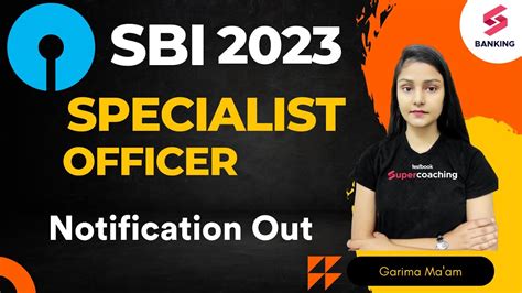 SBI SO 2023 Notification Out SBI SO Vacancy Eligibility Salary