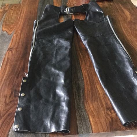 Unisex Park V Leather Motorcycle Chaps Gem