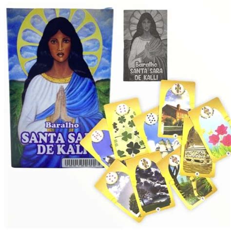 Baralho Santa Sara De Kali Cartas Magia Da Flor