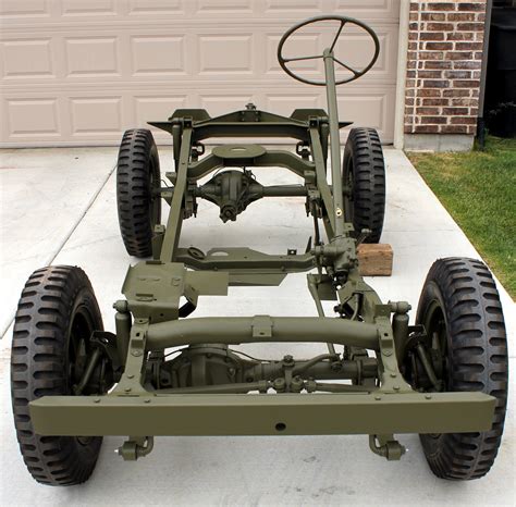 1943 Willys MB Jeep Restoration Project Frame Painting Completed