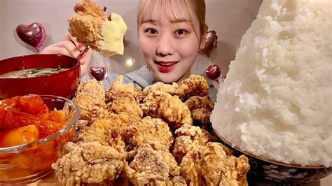 Asmr Fried Chicken【mukbang Eating Sounds】【english Subtitles】 Youtube