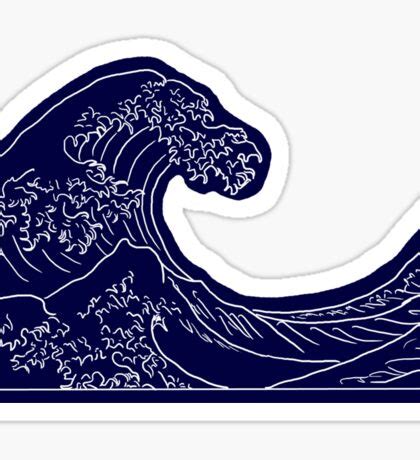 The Great Wave Off Kanagawa Stickers Redbubble