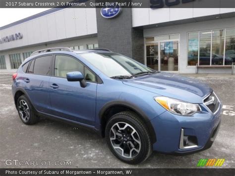 Quartz Blue Pearl 2017 Subaru Crosstrek 2 0i Premium Ivory Interior Vehicle