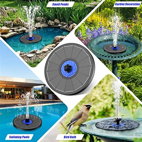 Szmp Solar Fountain 2023 Upgrade 35w Solar Powered Bird Bath