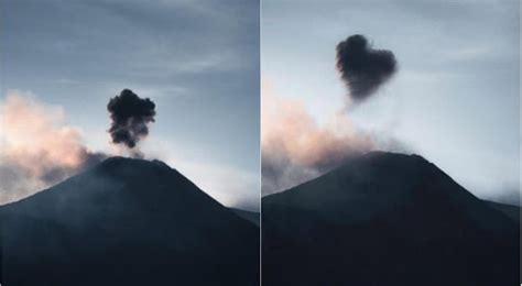 El Volcán Etna Exhala Una Fumarola En Forma De Corazón Diario La Página