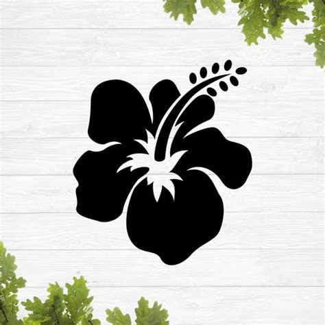 Svg Tropical Flowers Svg Hibiscus Flower Svg Hawaiian Etsy