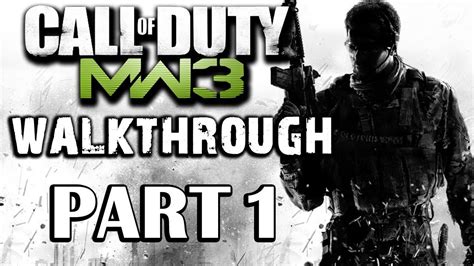 Call Of Duty Modern Warfare Walkthrough Part 1 Youtube