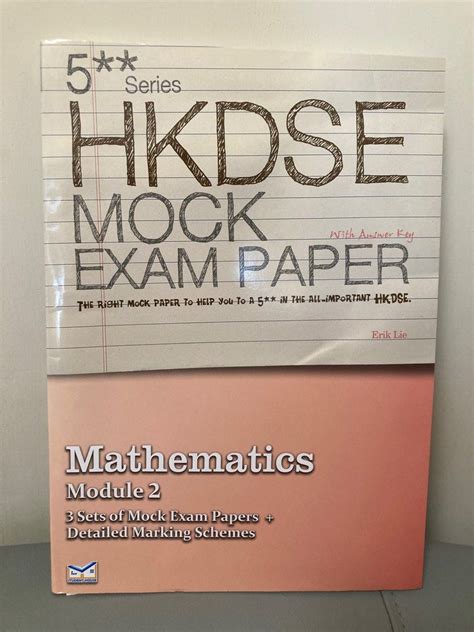 Series Hkdse Mathematics Module M Mock Exam Paper With Answer